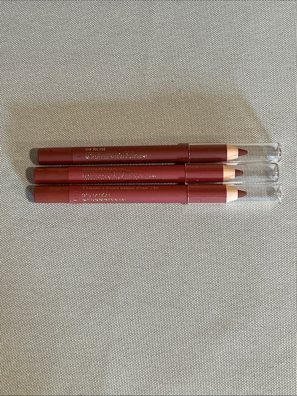 NEW Estée Lauder Neutral Rose Lip Liner Pencil - Set of 3